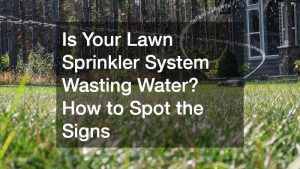 Is Your Lawn Sprinkler System Wasting Water? How to Spot the Signs